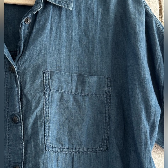 Madewell Denim Daily Shirt, Bright Indigo, Size M - Picture 5 of 7